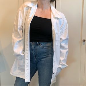 Vintage white denim coat